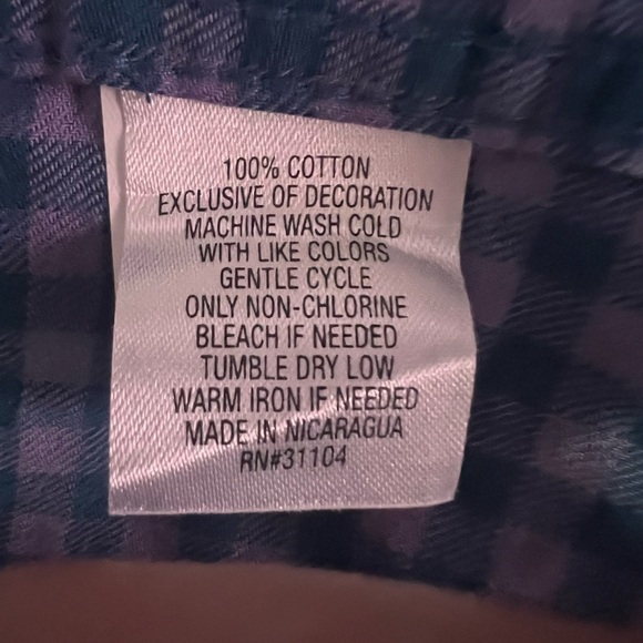 Crown & Ivy Blue Casual Button Down Shirt - Picture 7 of 9
